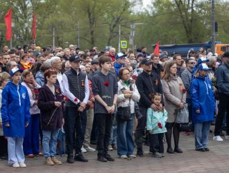 Торжественное мероприятие, посвящённое 80-ой годовщине Победы в ВОВ с участием губернатора Кемеровской области – Кузбасса И.В. Середюка