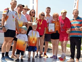 Легкоатлетическая эстафета, посвященная Дню металлурга