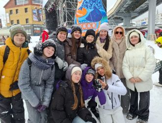 Вокальная студия "Фа-Солька" КСЦМ ЕВРАЗа приняли участие в праздничном открытии маршрута электропоезда "Шерегеш-экспресс"