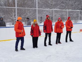 Открытие новой хоккейной коробки в Заводском районе
