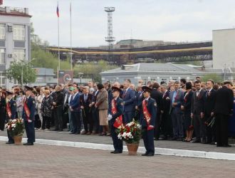 Церемония памяти с участием Губернатора Кузбасса Ильи Середюка
