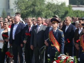 Церемония памяти при участии Губернатора Кузбасса И.В. Середюка, посвящённая Дню металлурга